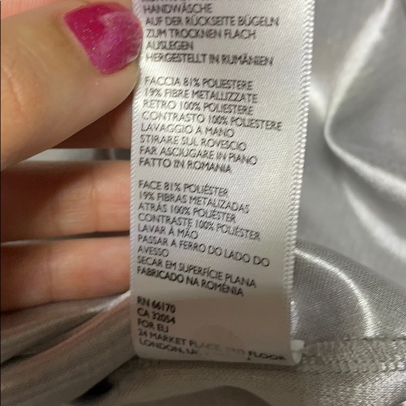 BEAUTIFUL Silver sparkly tank mini party dress - Picture 12 of 12